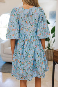 NURSING COLLECTION: It's All True Blue Floral Dress