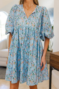 NURSING COLLECTION: It's All True Blue Floral Dress