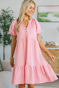 NURSING COLLECTION: The Traveler Pink Textured Dress