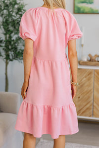NURSING COLLECTION: The Traveler Pink Textured Dress