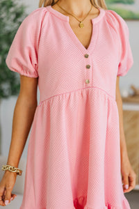 NURSING COLLECTION: The Traveler Pink Textured Dress