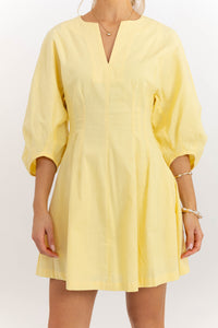 Simple With A Twist Yellow Dress