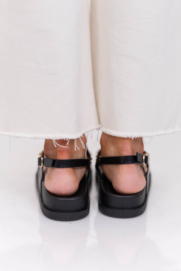 Feels Like Something Special Black Sandals