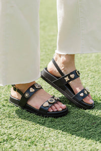 Feels Like Something Special Black Sandals