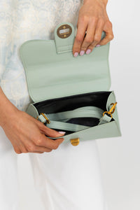 Pretty Twist Sage Handbag