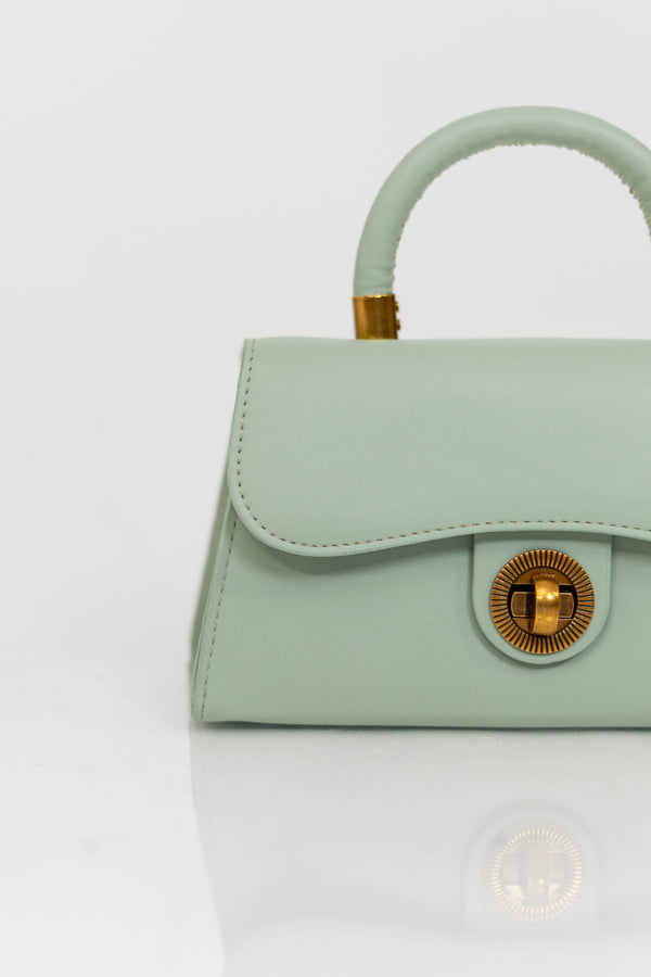 Pretty Twist Sage Handbag