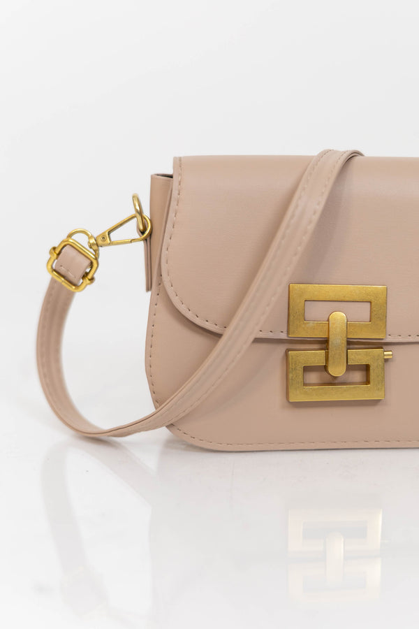 Pretty From Every Angle Taupe Handbag