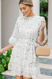 Soft Bloom White Eyelet Dress