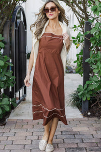 The Honeybrook Brown Dress