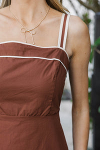 The Honeybrook Brown Dress