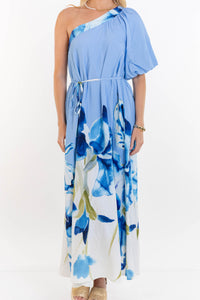 Feels Beautiful Blue Floral Maxi Dress