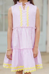 Girls: The Rita Pink Striped Dress