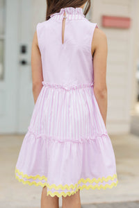 Girls: The Rita Pink Striped Dress