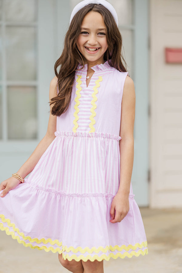 Girls: The Rita Pink Striped Dress – Shop the Mint Girls: The Rita Pink Striped Dress – Shop the Mint