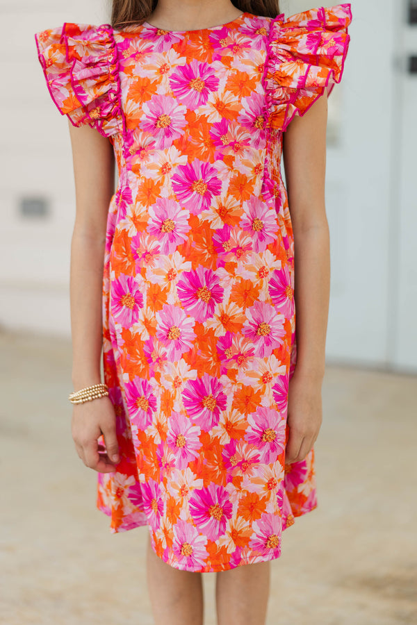 Girls: Pretty Little Moments Pink Floral Dress