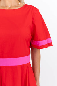In Good Taste Red Midi Dress
