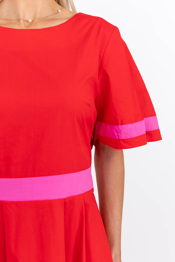 In Good Taste Red Midi Dress