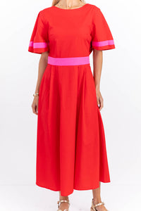 In Good Taste Red Midi Dress