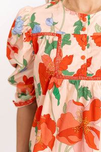 Sweet Devotion Blush Floral Blouse