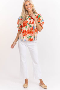 Sweet Devotion Blush Floral Blouse