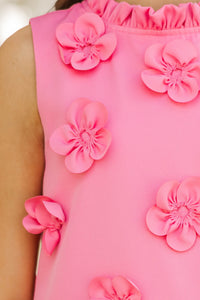 Girls: Twice As Nice Pink Floral Dress