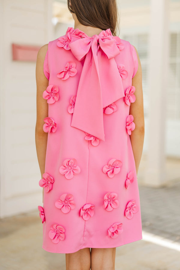 Girls: Twice As Nice Pink Floral Dress