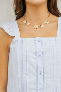 Girls: So Many Compliments Light Blue Tank