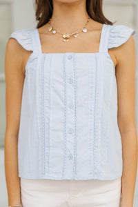 Girls: So Many Compliments Light Blue Tank