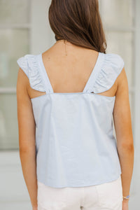 Girls: So Many Compliments Light Blue Tank