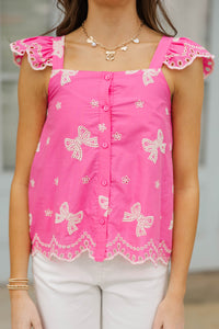 Girls: So Many Compliments Fuchsia Tank