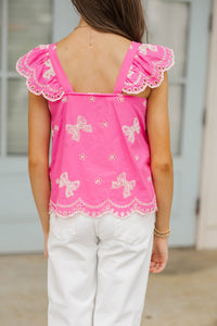 Girls: So Many Compliments Fuchsia Tank