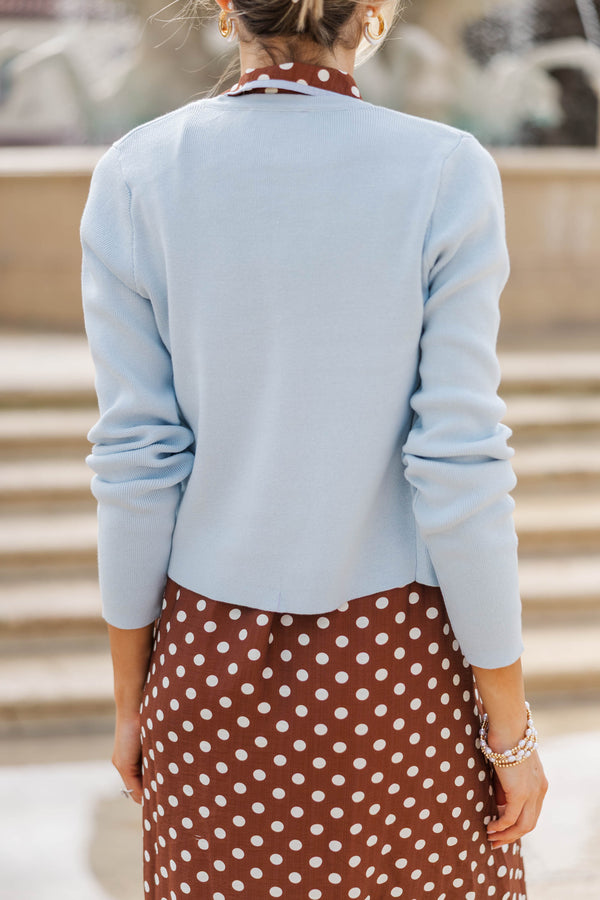 The Magnolia Mood Light Blue Cardigan