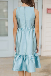 Girls: The Keepsake Light Blue Bow Dress