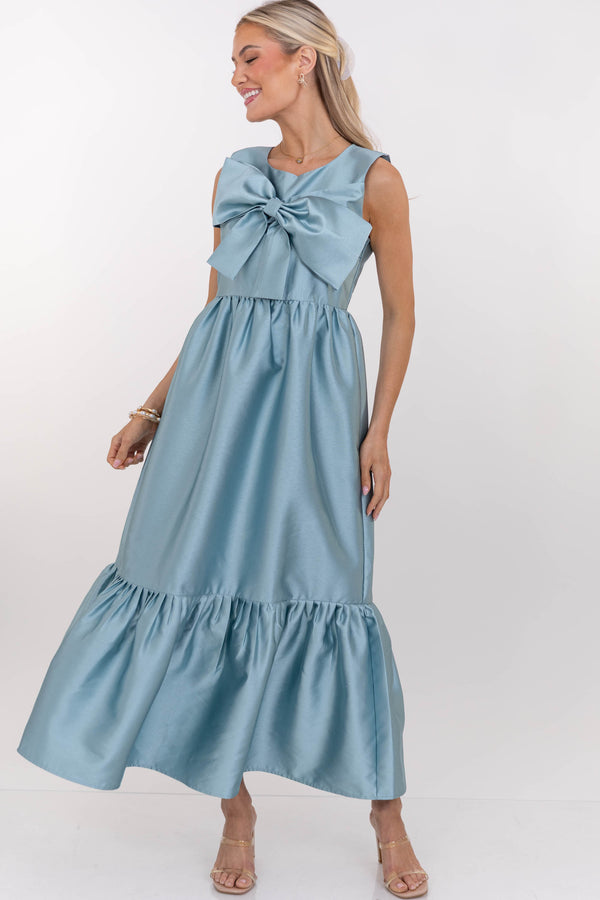 The Keepsake Light Blue Bow Dress