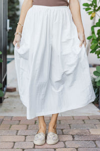 The Petal Lane White Skirt