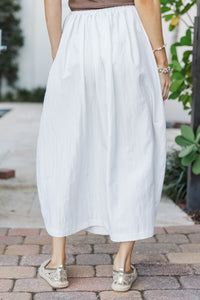 The Petal Lane White Skirt
