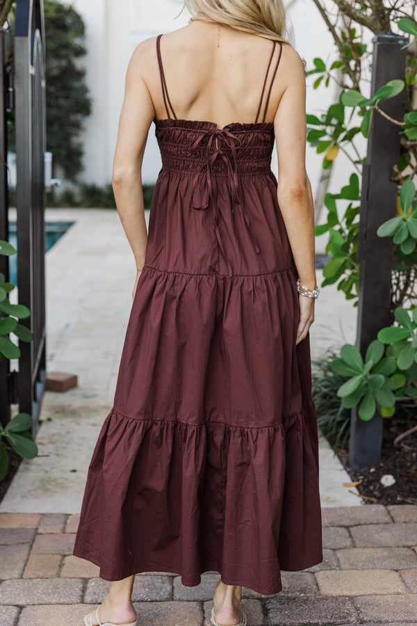Sugarlips: Stars Above Us Brown Dress