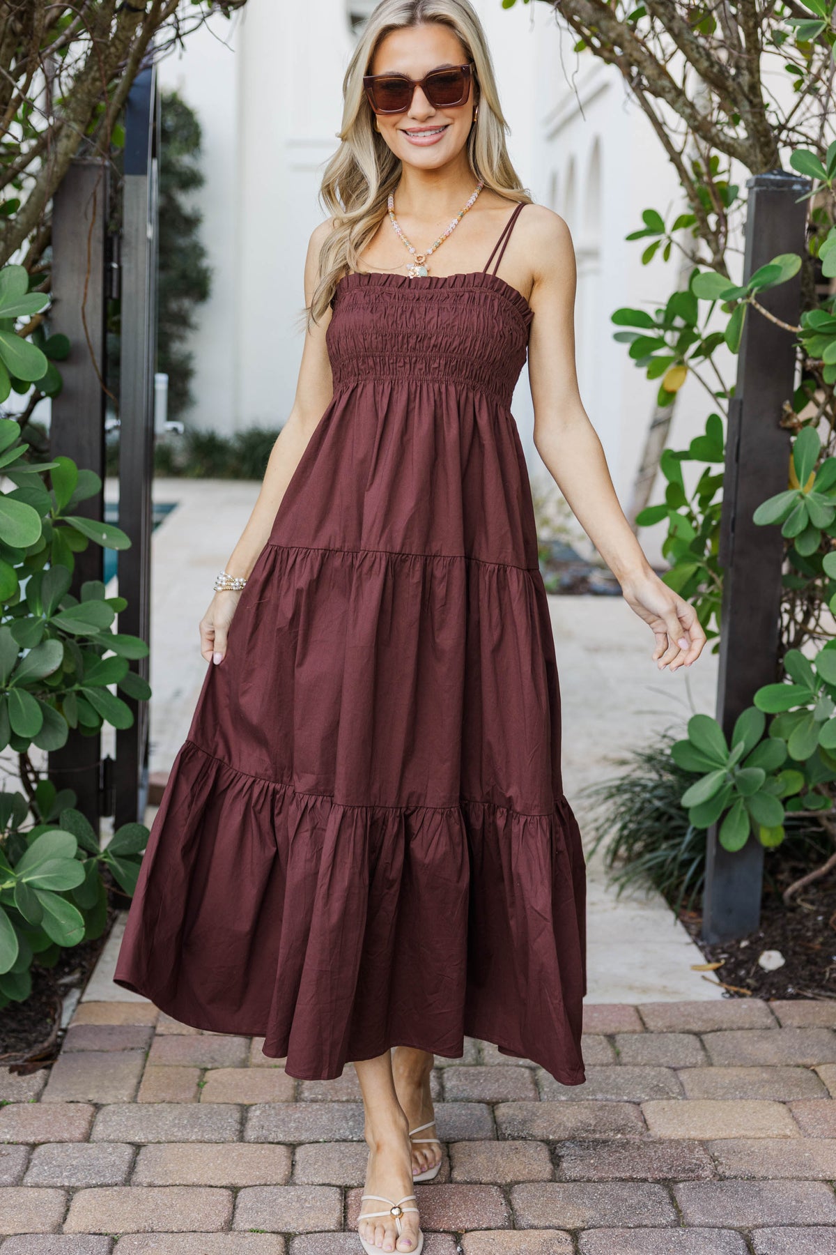 Sugarlips: Stars Above Us Brown Dress, Small - The Mint Julep Boutique | Women's Boutique Clothing Sugarlips: Stars Above Us Brown Dress, Small - The Mint Julep Boutique | Women's Boutique Clothing