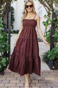 Sugarlips: Stars Above Us Brown Dress