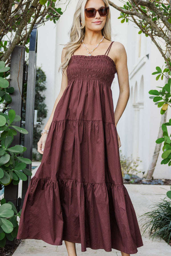 Sugarlips: Stars Above Us Brown Dress