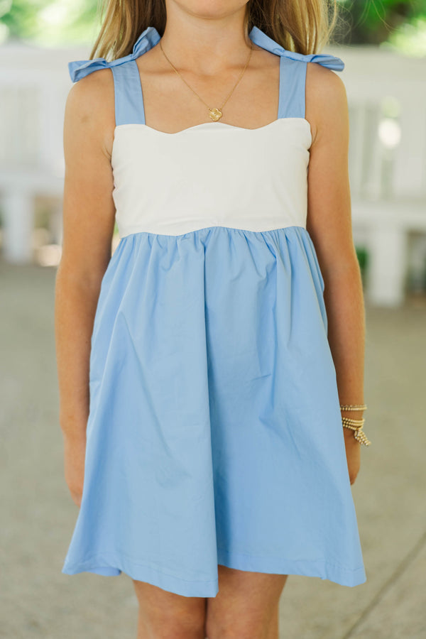 Girls: The Classic Beauty Blue Babydoll Dress