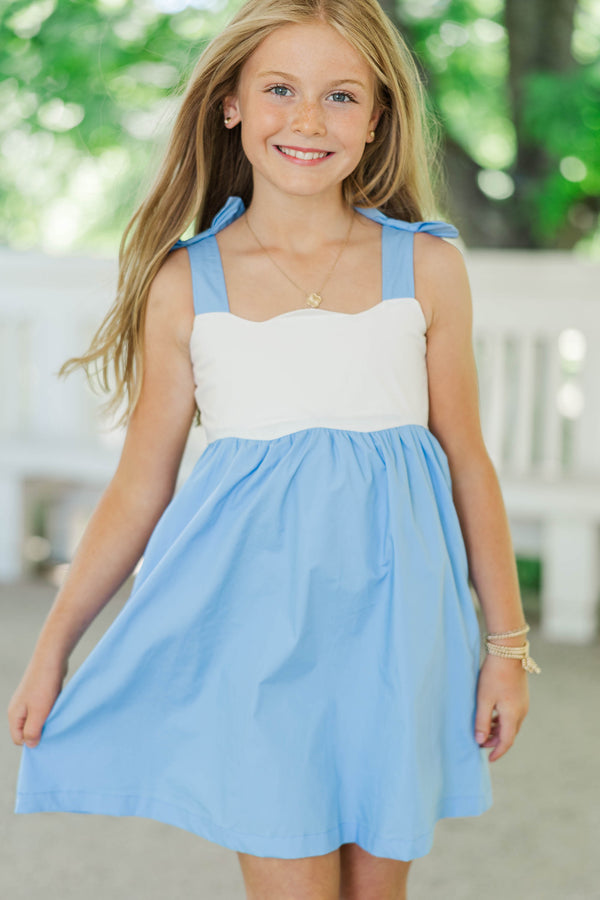 Girls: The Classic Beauty Blue Babydoll Dress