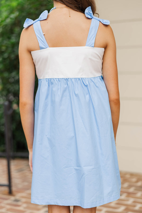 Girls: The Classic Beauty Blue Babydoll Dress