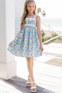 Girls: Love In The Details Light Blue Dress