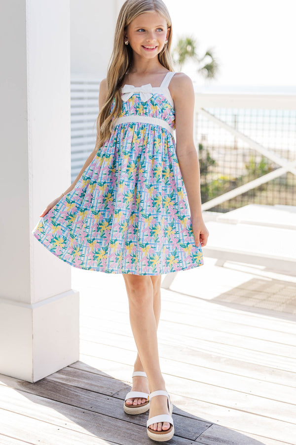 Girls: Love In The Details Light Blue Dress
