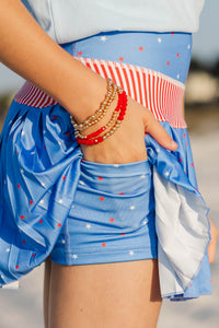 Girls: The Sadie Blue Stars And Stripes Skort