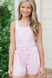 Girls: Adventure Awaits Pink Romper