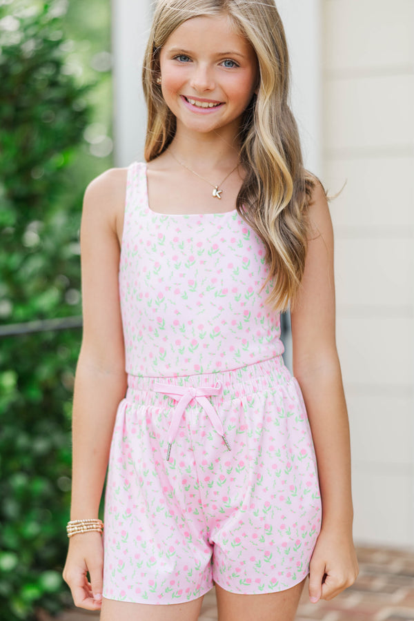 Girls: Adventure Awaits Pink Romper