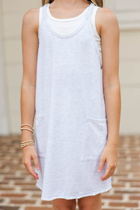 Girls: Moving And Grooving Heather Gray Romper