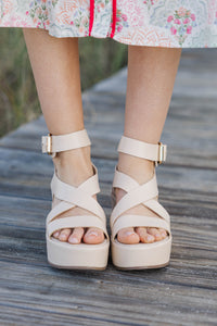 Matisse: Easy to Adore Cream Wedge
